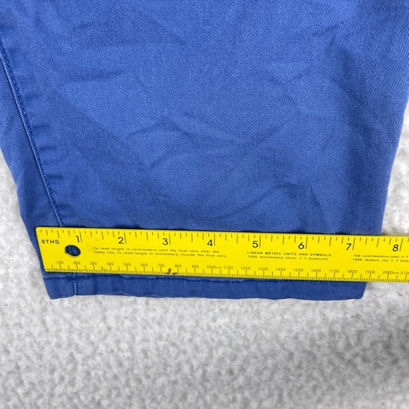 Talbots Blue Curvy Straight Leg Chino Pants Womens‎ Mid-Rise Flat Front Size 6 - Picture 10 of 13